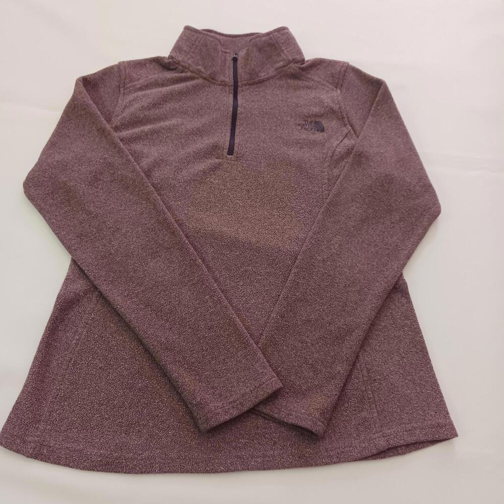 The North Face TCB0 Women's Medium Mauve Apex Bionic Fleece 1/4 Zip Sweatshirt